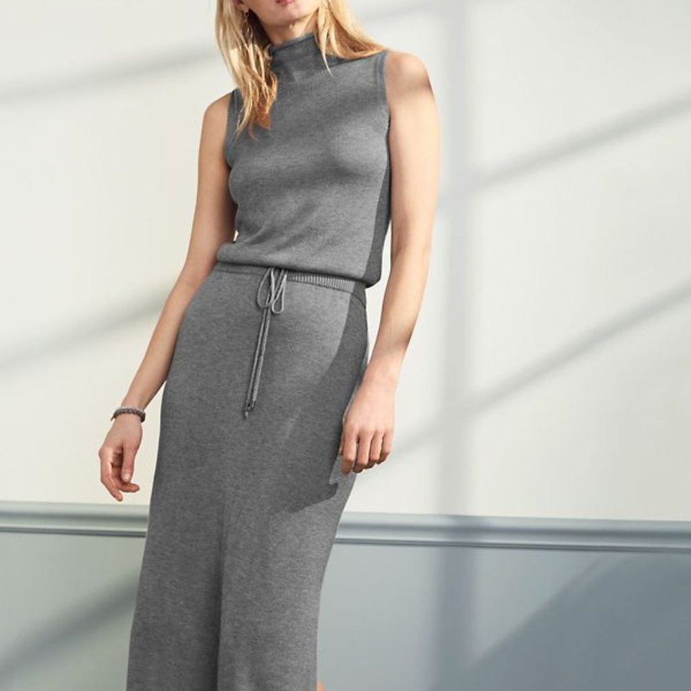Garnet Hill Sleeveless T-Neck Summer Dress   NWT